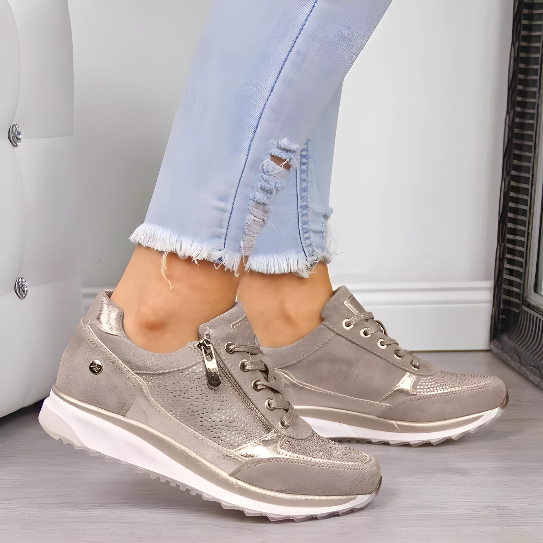 Damen Freizeitsneaker Glitzer
