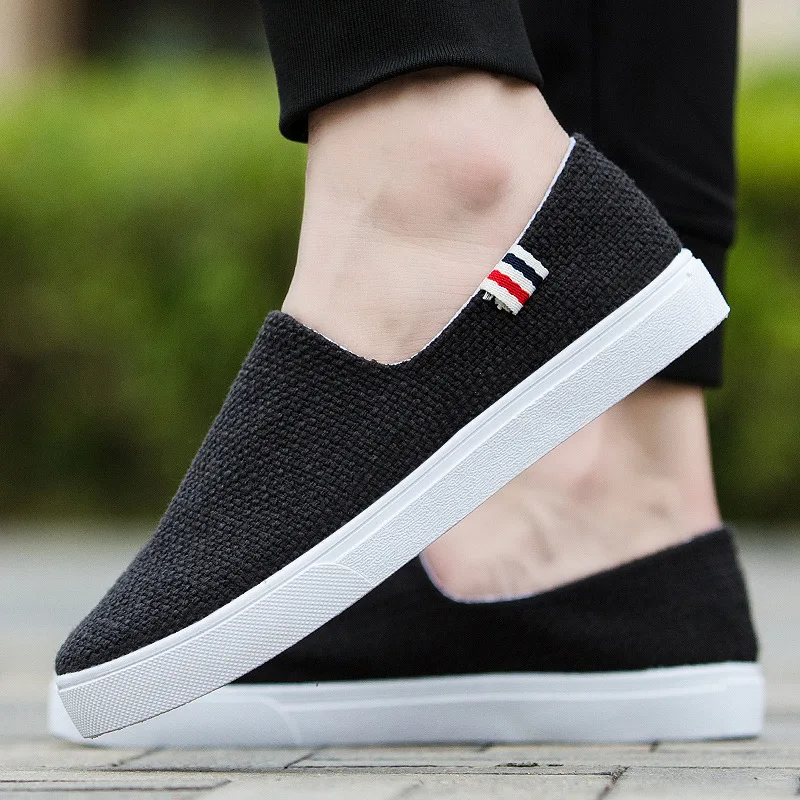 Herren Sommer Loafer Leinen