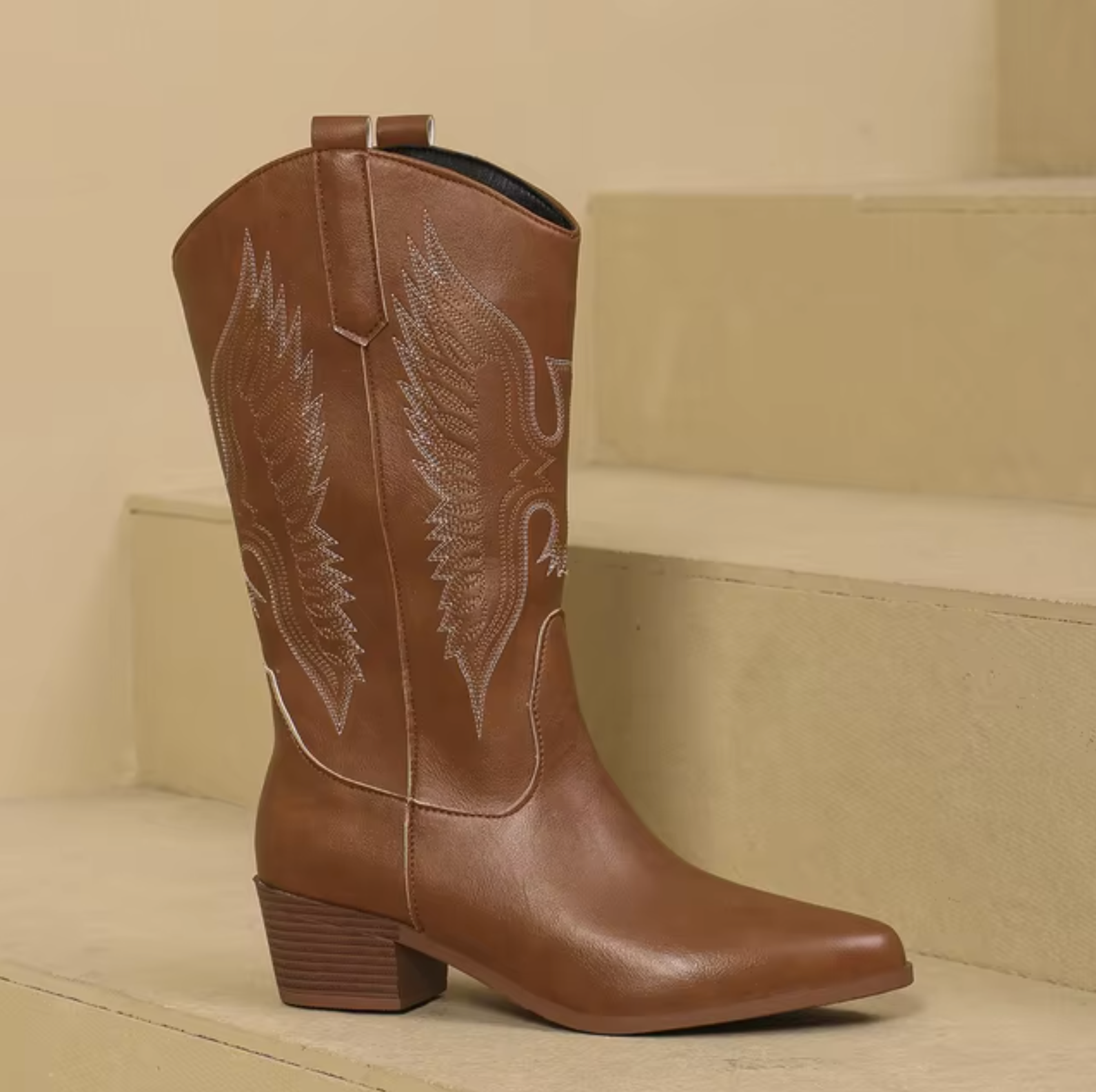 Damen Cowboystiefel Bestickt