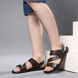Tristan - Atmungsaktive Ledersandalen