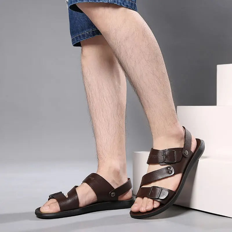 Tristan - Atmungsaktive Ledersandalen