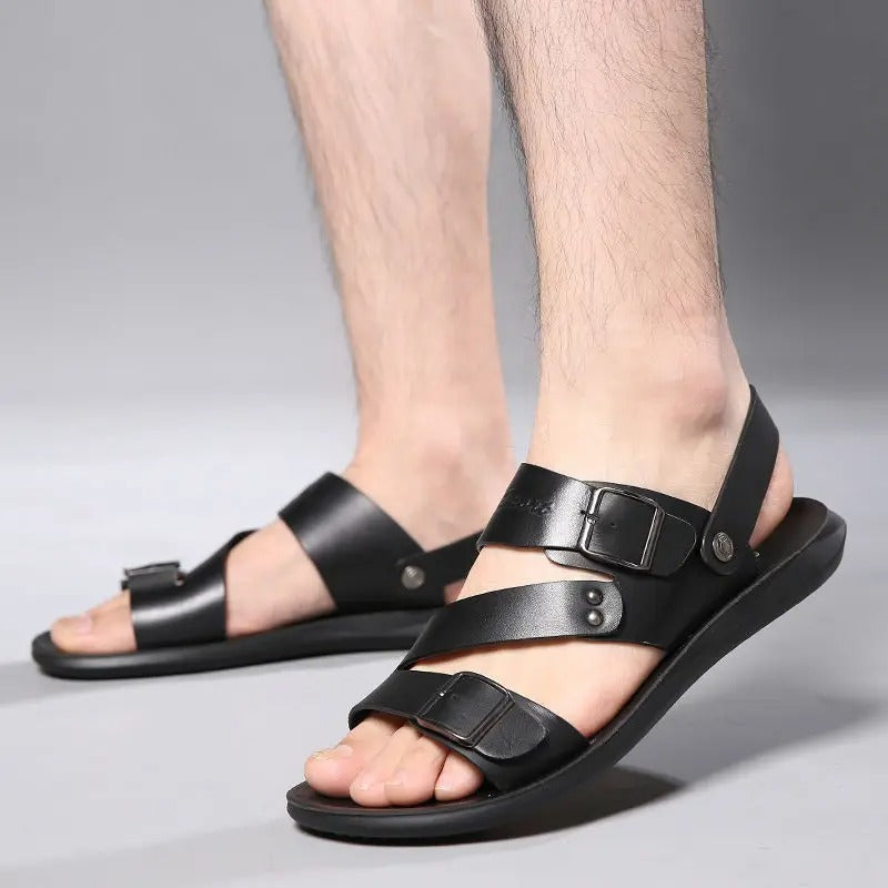 Tristan - Atmungsaktive Ledersandalen