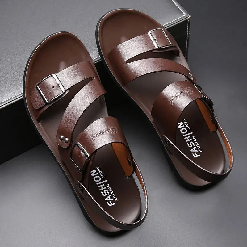 Tristan - Atmungsaktive Ledersandalen
