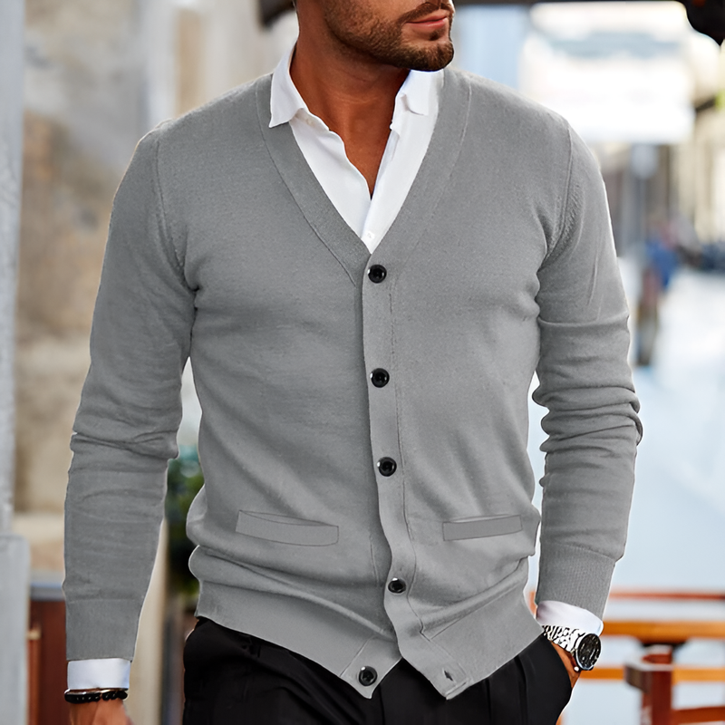 Thoma - Retro Herren Strickjacke